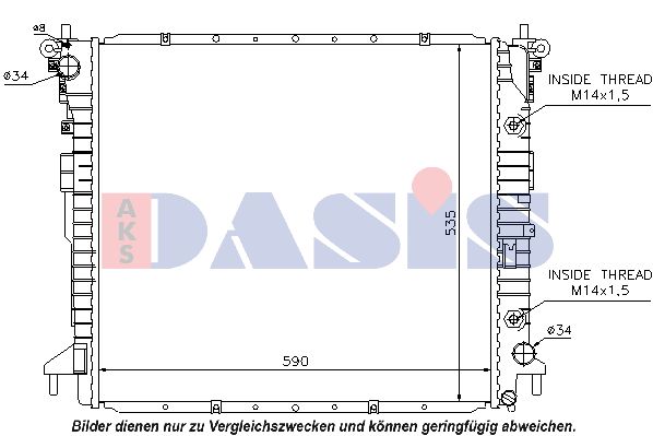 AKS DASIS Radiators, Motora dzesēšanas sistēma 510089N